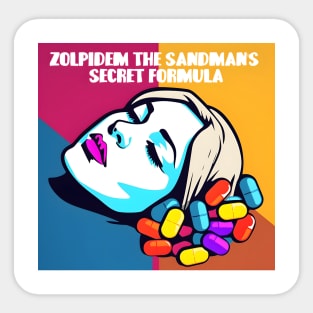 Zolpidem The Sandman's Secret Formula Sticker